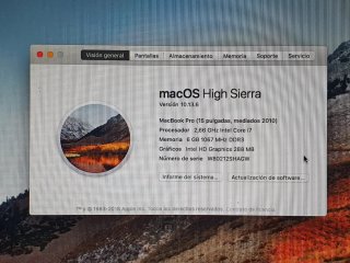 MacBook Pro 2010 i7 Plata
