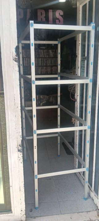 Estantería de aluminio azul
