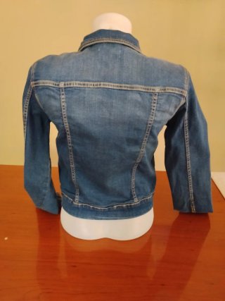 Chaqueta tejana vaquera azul