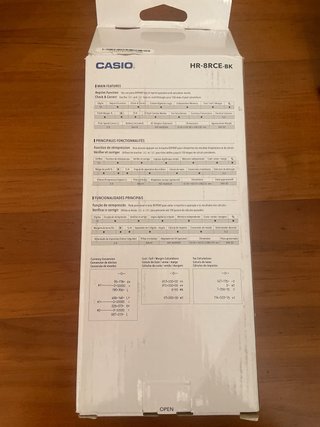 Calculadora Casio HR-8RCE con impresora