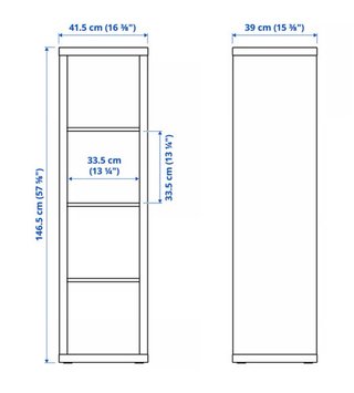 Estantería KALLAX Ikea Beige/Marrón