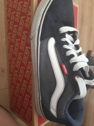 Zapatillas Vans Azul Marino y Blanco