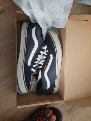 Zapatillas Vans Azul Marino y Blanco