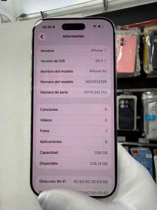 iPhone 17 Air 256GB /100% bat seminuevo perfecto