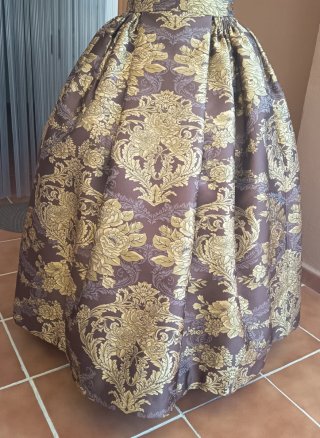Falda Fallera con opción de Chaleco Hombre Brocado