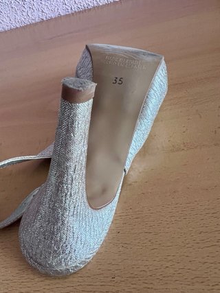 Sandalias Maripaz plateadas con plataforma
