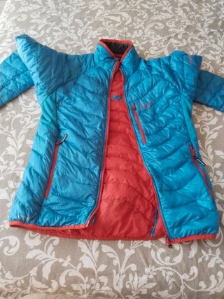 Chaqueta Dynafit Plumas Azul, talla M-L, hombre