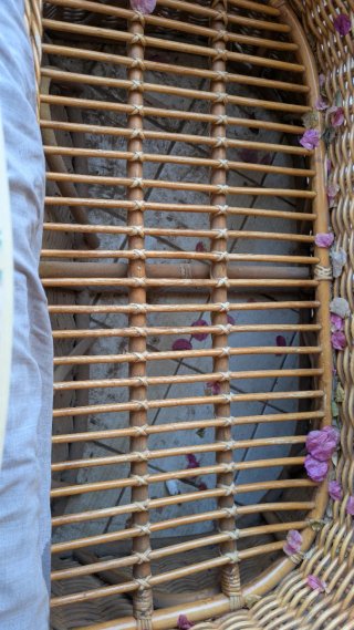 Conjunto Terraza Mimbre y Cojines