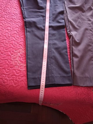 Pantaloni eleganti da uomo grigi taglia L