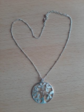 Collar árbol de la vida plateado