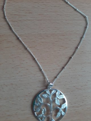 Collar árbol de la vida plateado