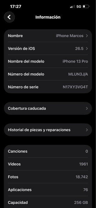 iPhone 13 Pro 256 GB Plata