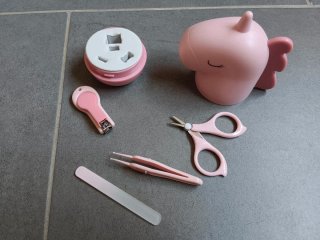 Set manicura bebé unicornio rosa