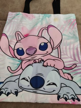 Bolsa de tela con estampado de personajes