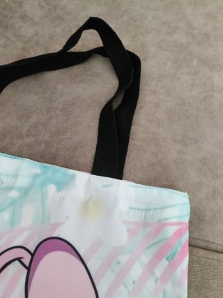 Bolsa de tela con estampado de personajes