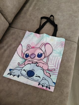 Bolsa de tela con estampado de personajes
