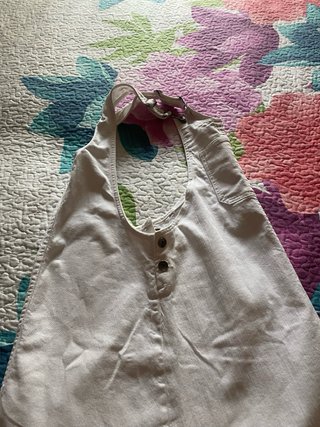 Falda Peto Vaquero Blanco