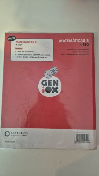Matemáticas B 4 ESO : Geniox