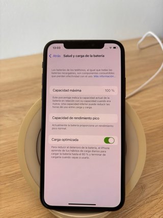 iPhone X Negro 64GB Batería al 100%