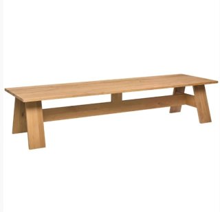 Mesa de roble macizo