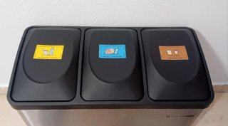 Papelera SONGMICS 3 compartimentos