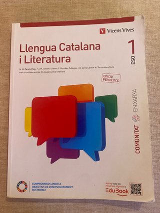 Libro de Lengua Catalana i Literatura 1 ESO
