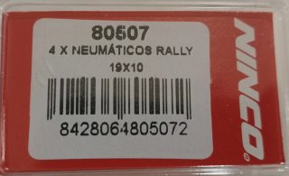 Neumáticos Rally Ninco 19x10 (4 uds)