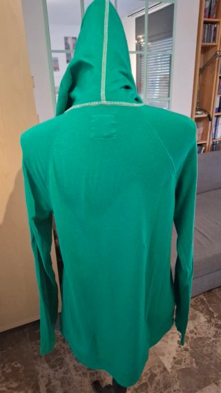 Sudadera Hollister Verde con Cremallera