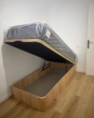 Canapé abatible 90x190 con colchón premium
