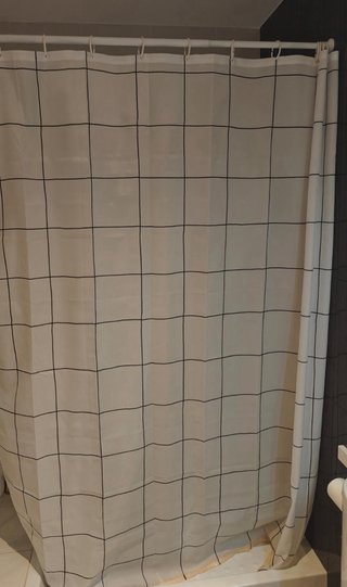 Cortina de ducha con barra (sujecion sin clavar)