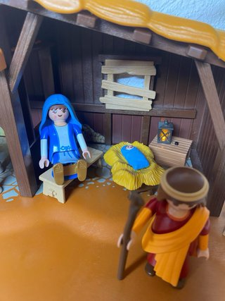 Pesebre Playmobil Reyes Magos y animales