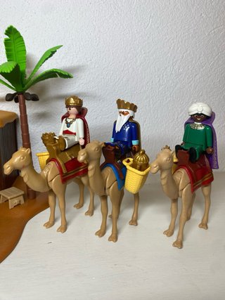 Pesebre Playmobil Reyes Magos y animales