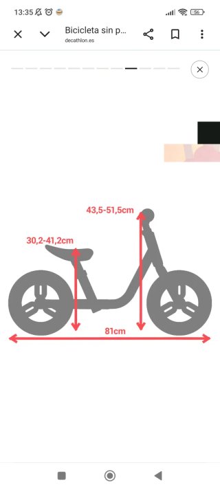 Bici sin pedales blanca Decathlon