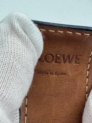 Pulsera Loewe Cuero Marrón Anagram