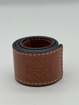 Pulsera Loewe Cuero Marrón Anagram