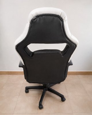 Silla Gaming Ergonómica Negra y Blanca