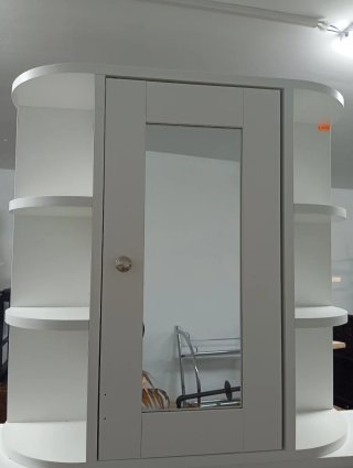 Armario Baño con Espejo Blanco