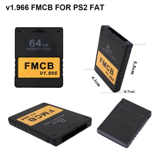 FMCB v1.966 PS2 Fat • Free McBoot Memory Card 64MB