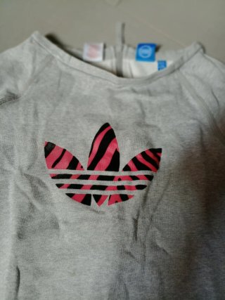 Sudadera Adidas Retro Gris y Rosa