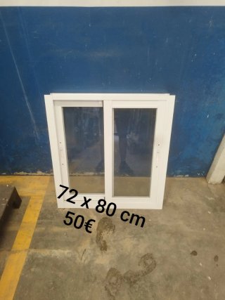 Ventana aluminio 102x110 cm (2 uds)