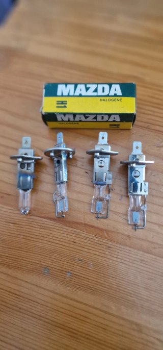 5 Bombillas Halógenas Mazda H1
