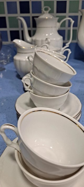 Juego de café San Claudio porcelana