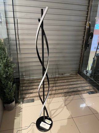 Lámpara LED espiral moderna - Negra/Blanca