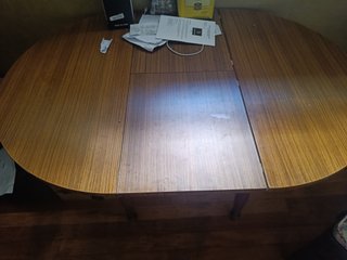 Mesa Cocina Extensible Teca