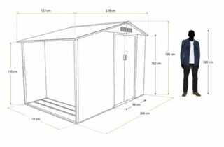 Caseta metálica Gardiun Toronto 3.54 m2