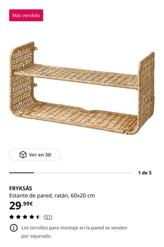 Estantería Mimbre Ikea