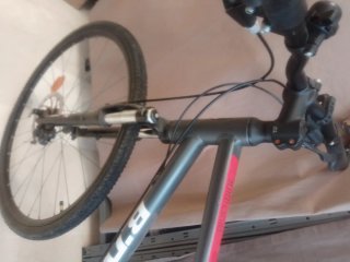 Bicicleta BTWIN Gris y Rosa