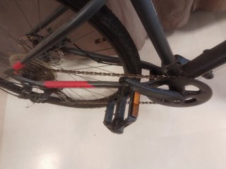 Bicicleta BTWIN Gris y Rosa