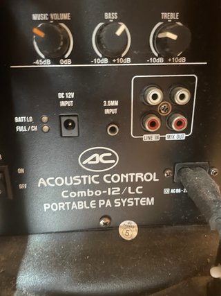 Altavoz Acoustic Control Combo-12/LC Negro