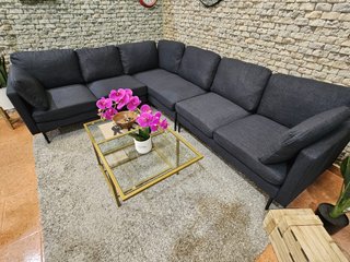 Sofá Rinconera de 270cm Tela Gris